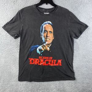 Hammer House Of Horror T-Shirt Mens Medium Black Faded Scars Of Dracula NWT NEW